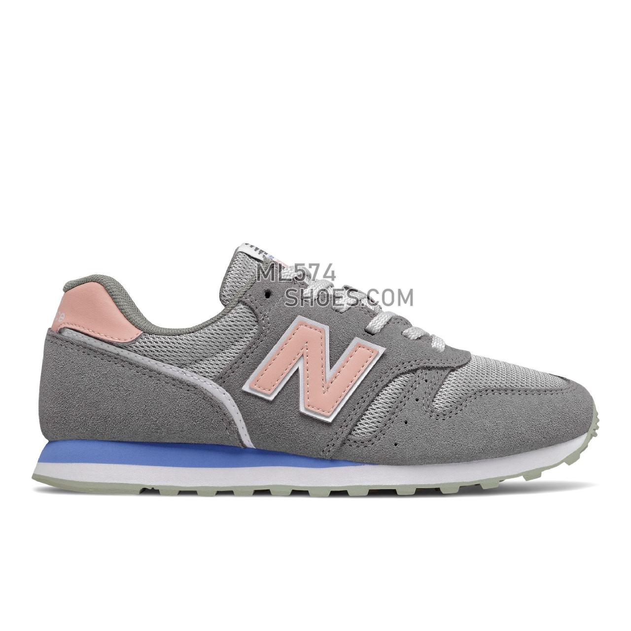 New Balance WL373 - Women's Classic Sneakers - Castlerock with Rose Water - WL373CO2