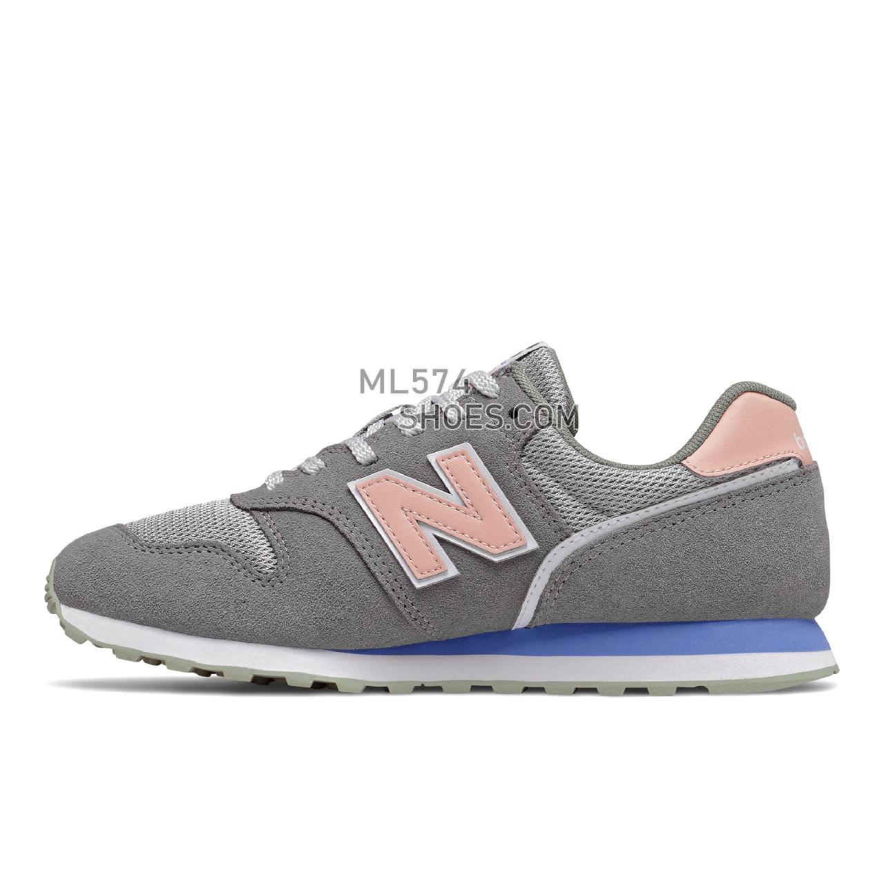 New Balance WL373 - Women's Classic Sneakers - Castlerock with Rose Water - WL373CO2