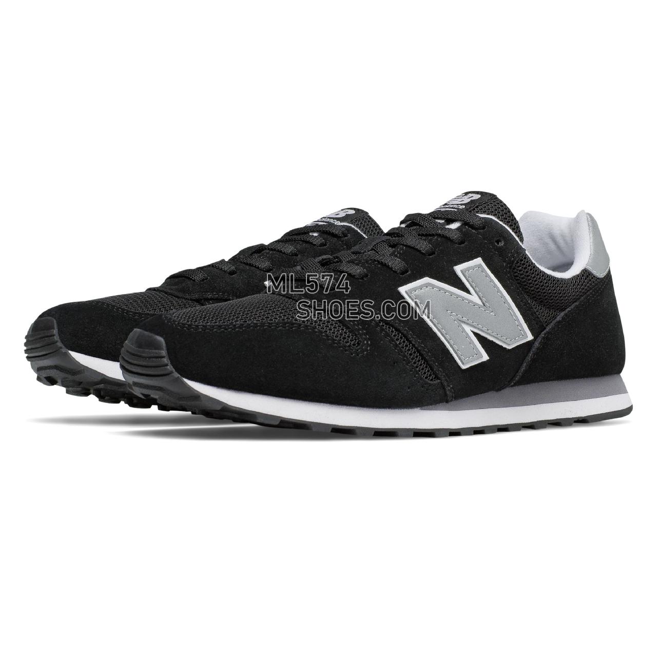 New Balance 373 Modern Classics - Men's Classic Sneakers - Black with Silver - ML373GRE