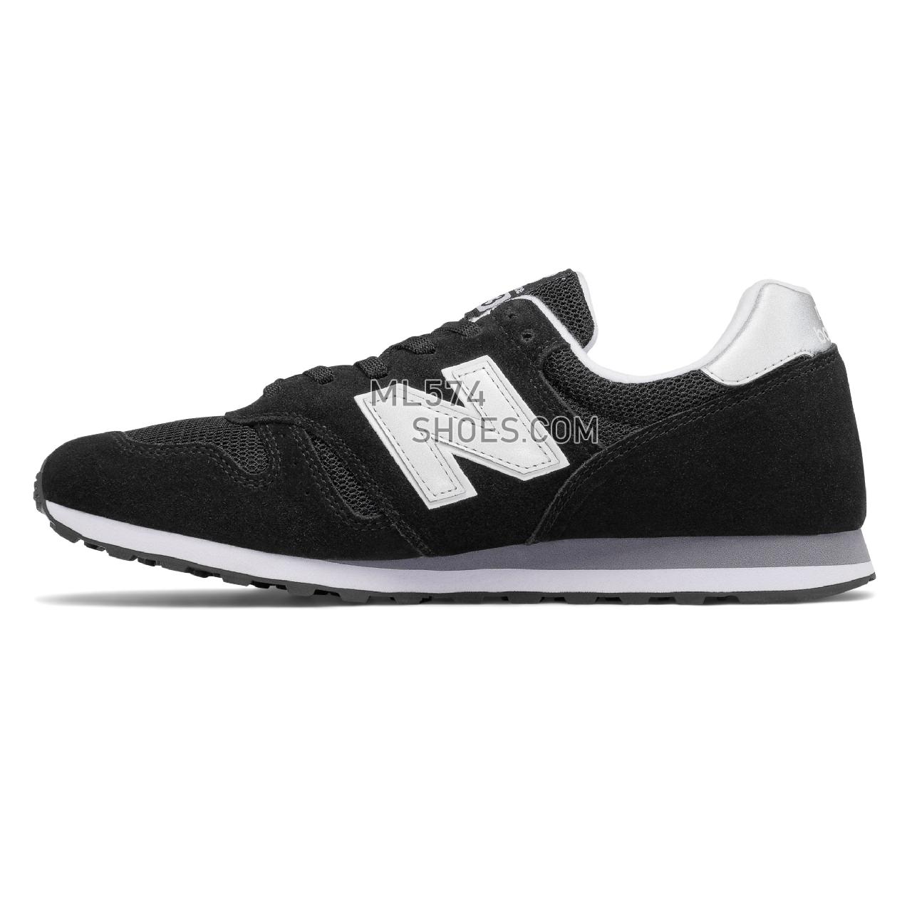 New Balance 373 Modern Classics - Men's Classic Sneakers - Black with Silver - ML373GRE