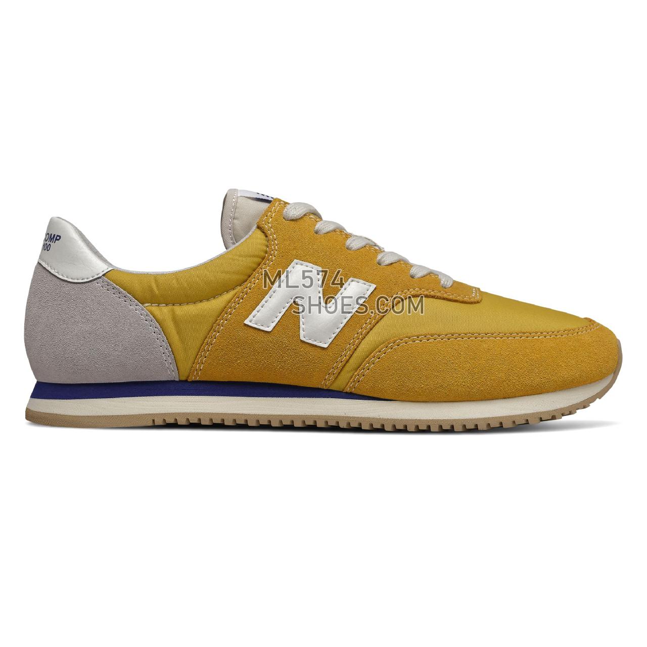 New Balance COMP 100 - Men's Classic Sneakers - Varsity Gold with Atlantic - MLC100BQ