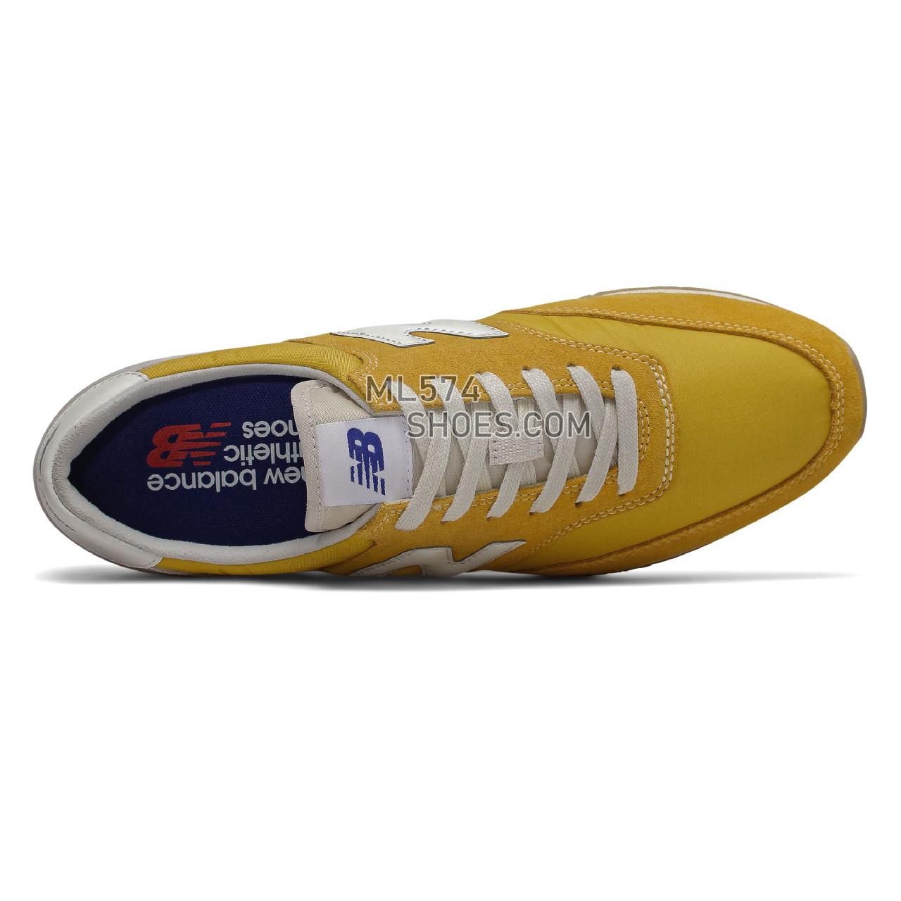 New Balance COMP 100 - Men's Classic Sneakers - Varsity Gold with Atlantic - MLC100BQ