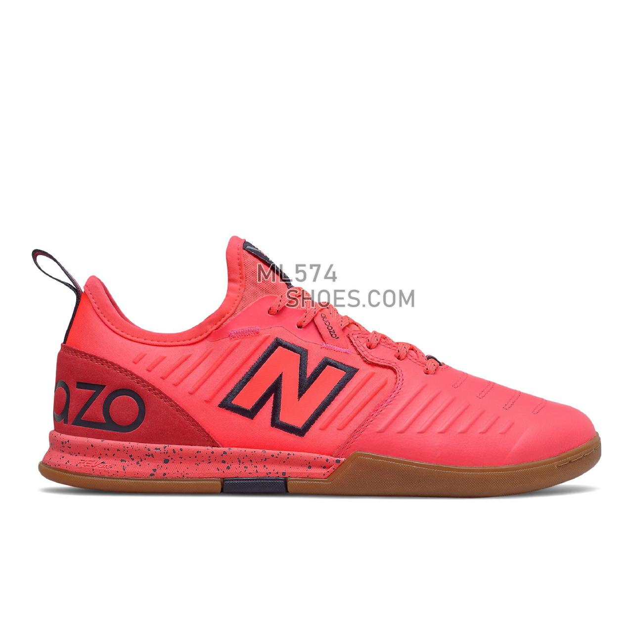 New Balance Audazo v5 Pro IN - Men's Classic Sneakers - Vivid Coral with Outerspace - MSA1IVC5
