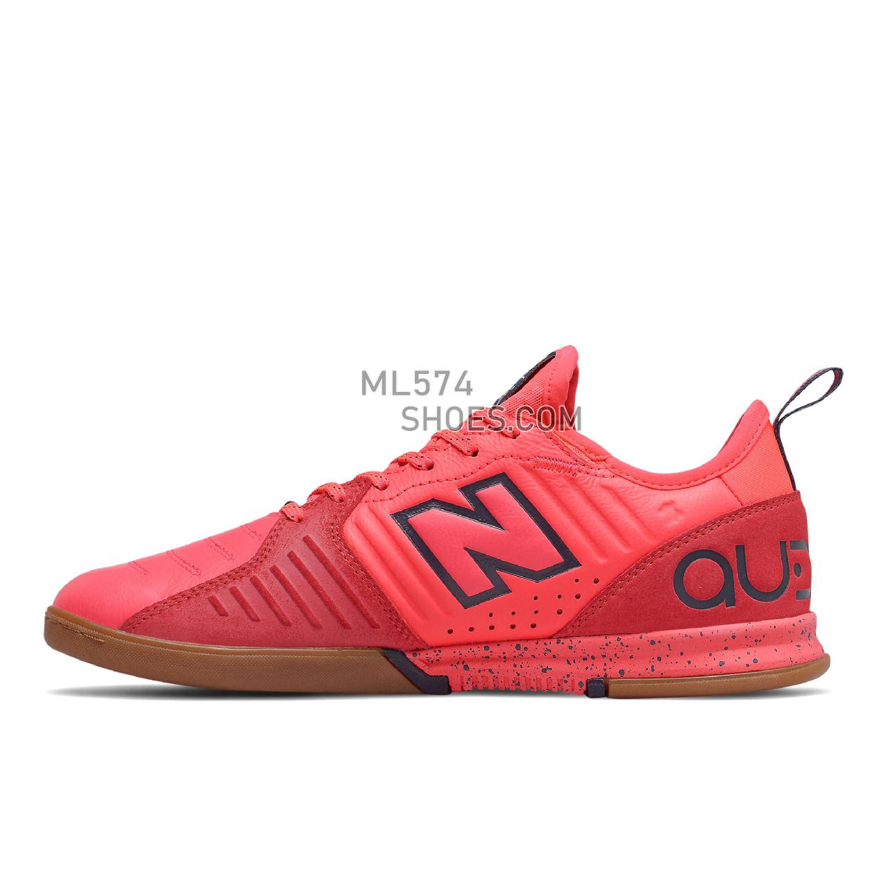 New Balance Audazo v5 Pro IN - Men's Classic Sneakers - Vivid Coral with Outerspace - MSA1IVC5