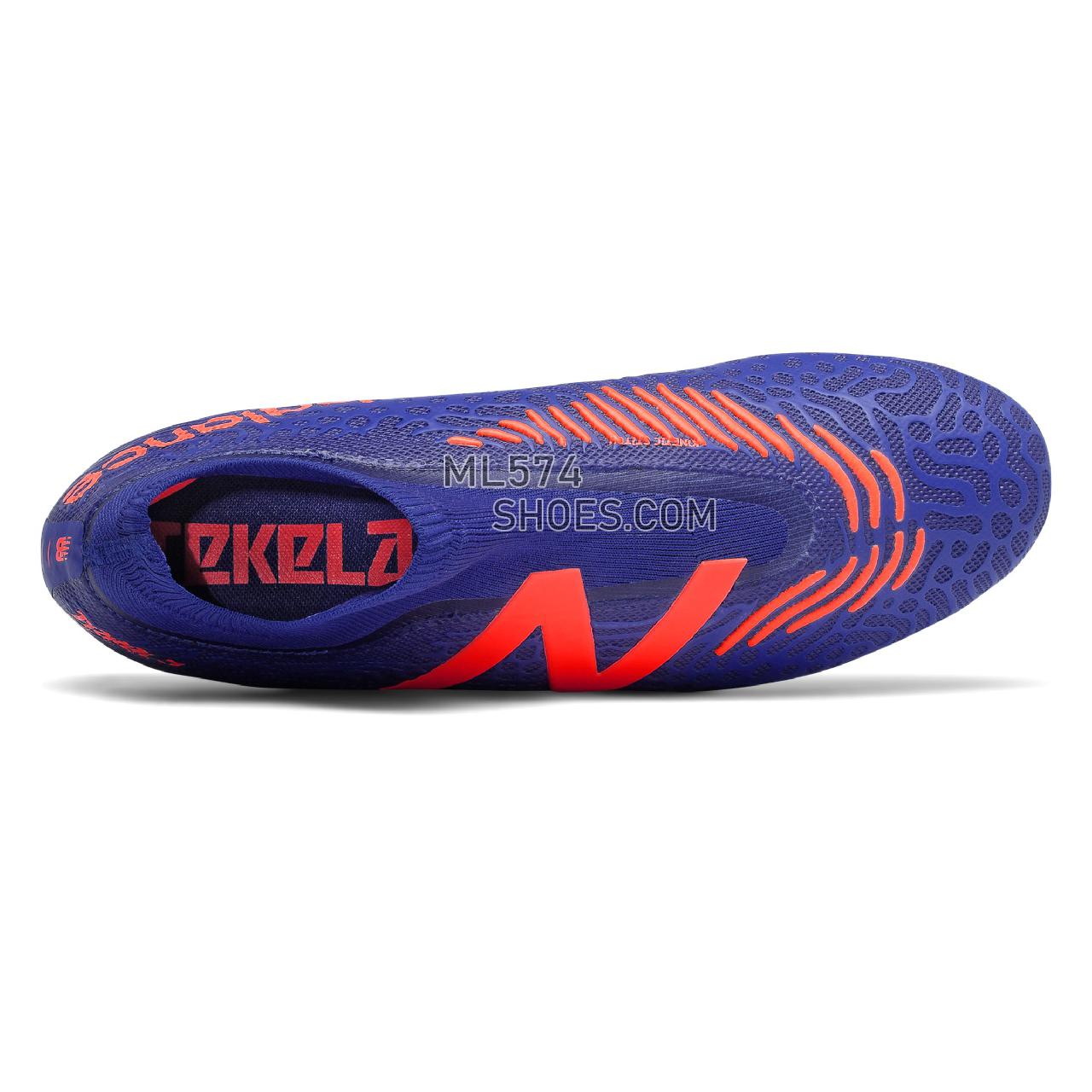 New Balance Tekela V3 Magia AG - Men's Classic Sneakers - Cobalt with Dynomite - MST2ABG3