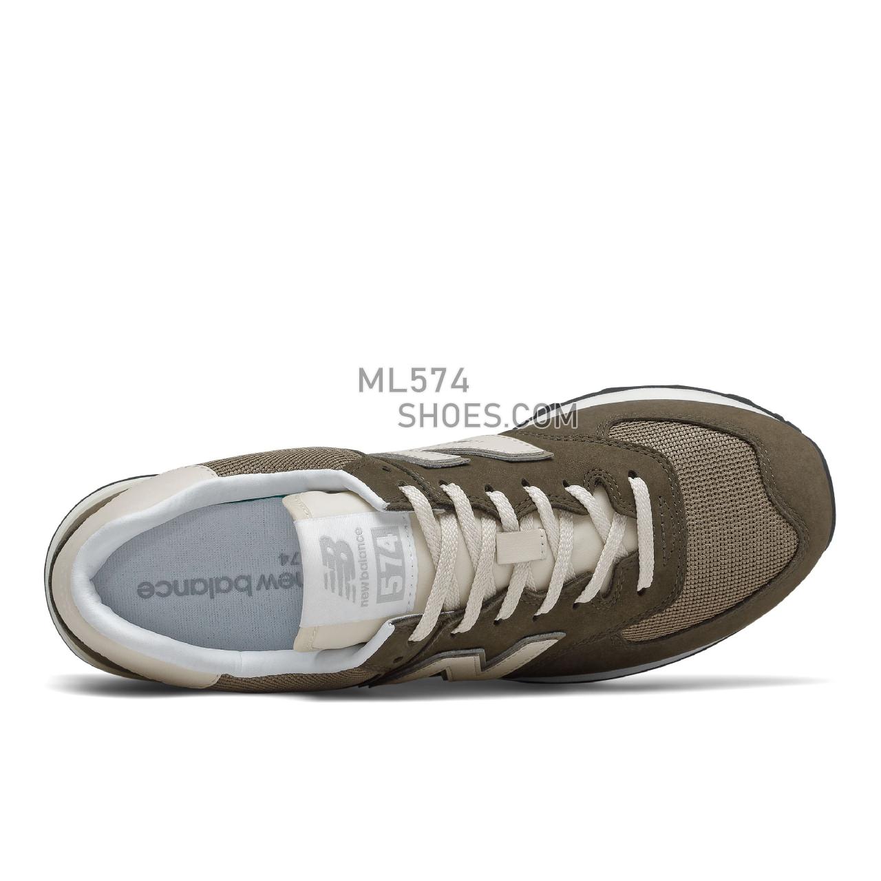 New Balance 574v2 - Men's Classic Sneakers - Black Olive with Mushroom - ML574SHP