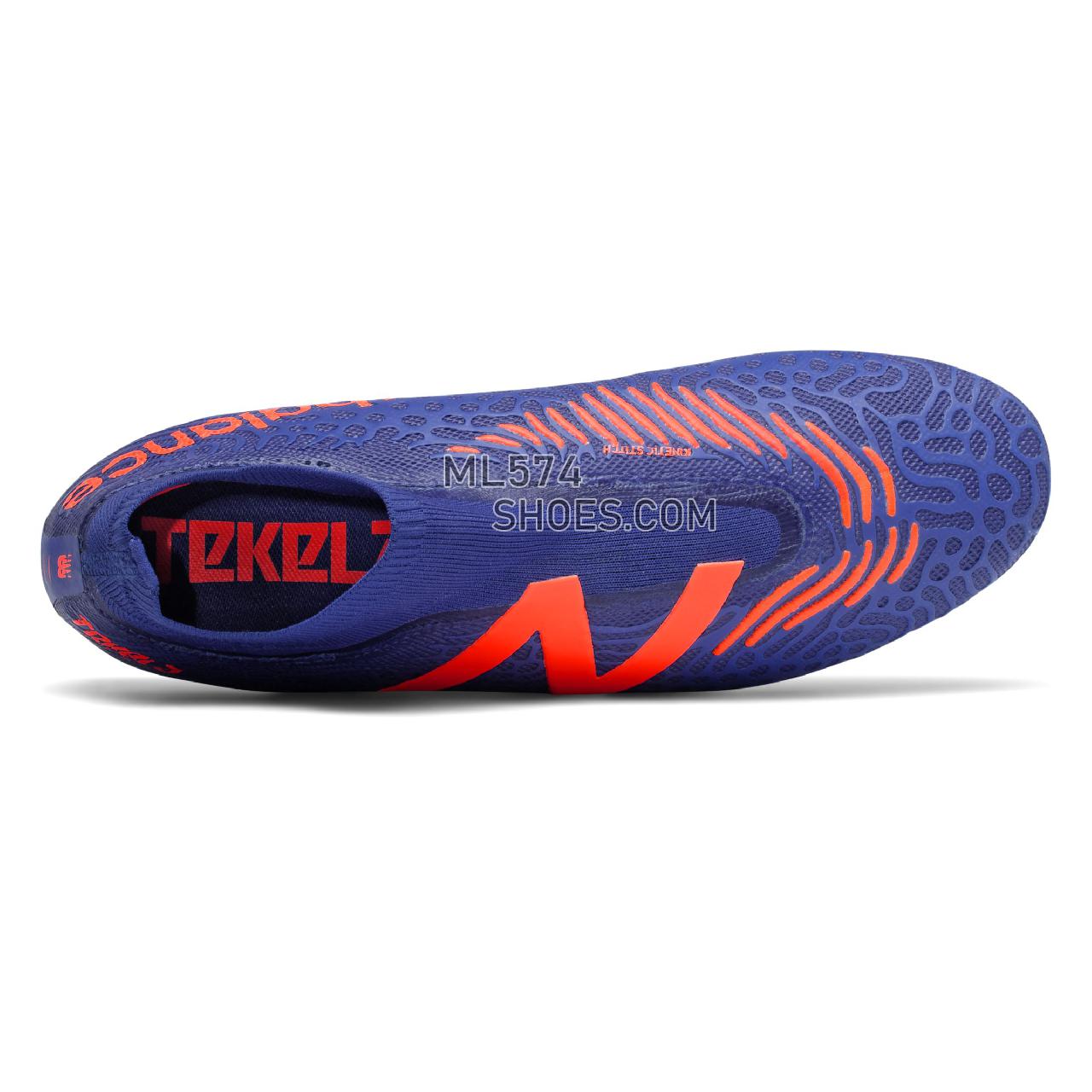 New Balance Tekela V3 Magia FG - Men's Classic Sneakers - Cobalt with Dynomite - MST2FBG3