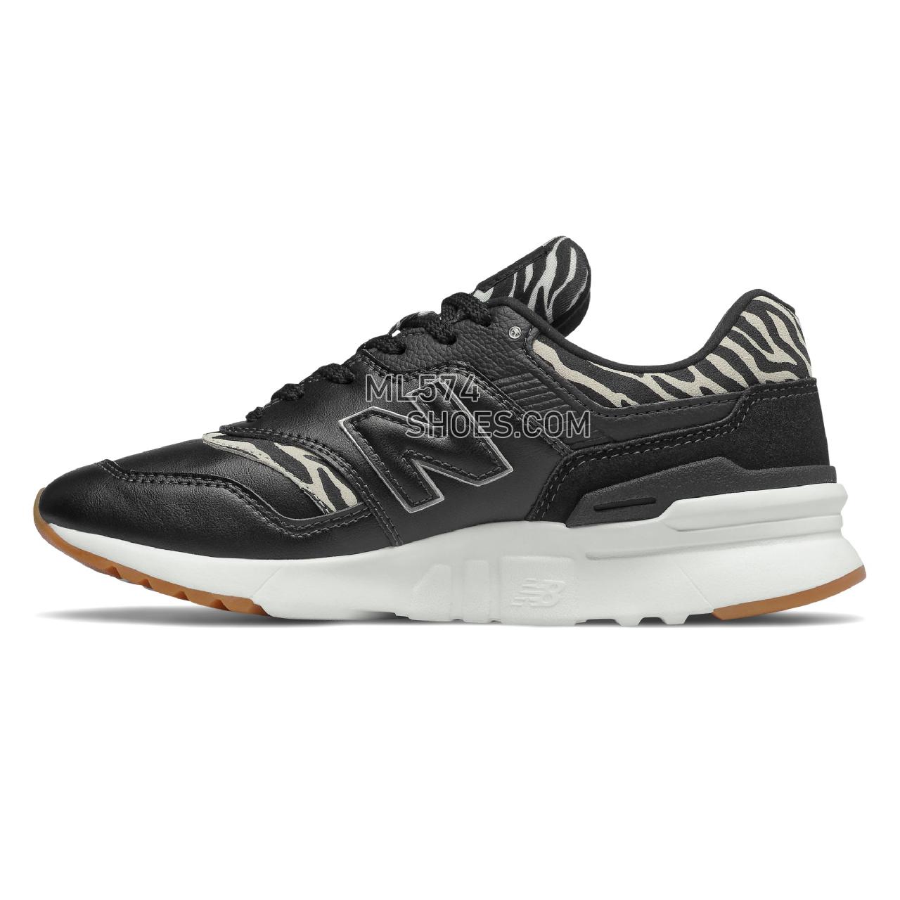 New Balance 997H - Women's Classic Sneakers - Black with Gum - CW997HCI