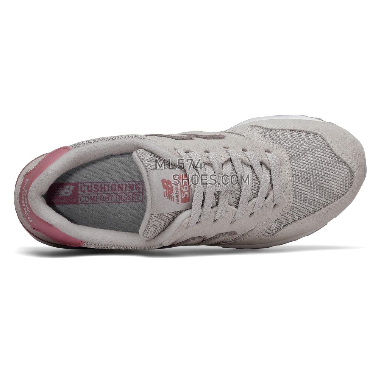 New Balance 565V1 - Women's Classic Sneakers - Overcast with Twilight Rose - WL565GCA