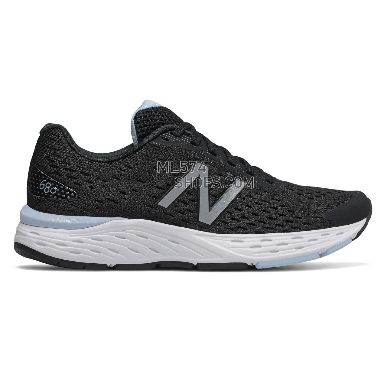 New Balance 680v6 - Women's Classic Sneakers - Black with Air - W680LK6